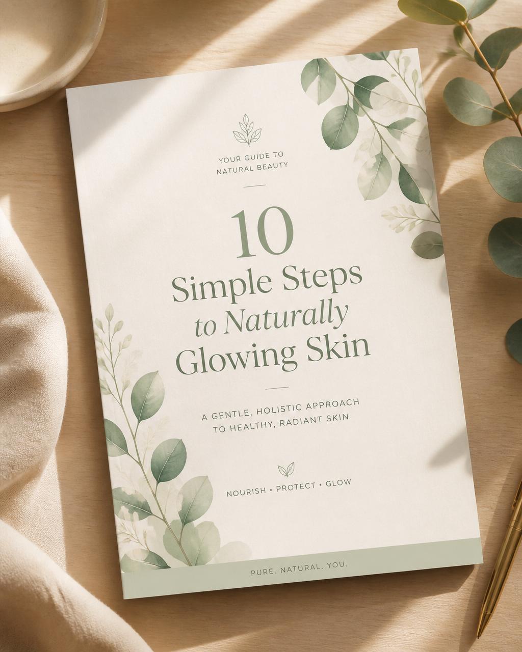 Free skincare guide: 10 Simple Steps to Naturally Glowing Skin